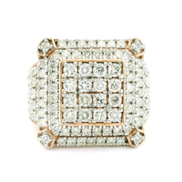 3.27ctw Round-Cut Diamond Men’s Pinky Ring in 14K Rose Gold – Bold Luxury Statement Jewelry