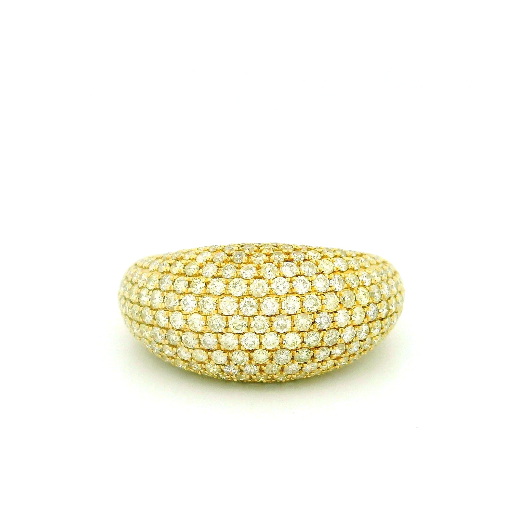 14k Yellow Gold Men’s Champion Ring | 2.63ctw Natural White Diamond