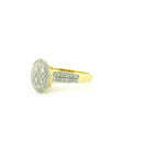 14k Yellow Gold Women’s Diamond Ring | 0.63ctw Natural White Diamonds, 11.8mm