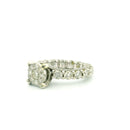 14k White Gold Women’s Diamond Ring | 4.60ctw Natural White Diamonds, 8mm