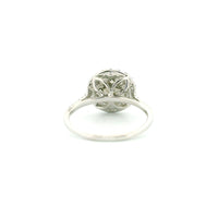 14k White Gold Women’s Diamond Ring | 1.04ctw Natural White Diamonds, 12mm