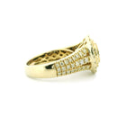 14K Yellow Gold with 1.62CTW Natural White Diamond Women's Ring