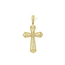 14k Yellow Gold Diamond Pendant | 1.82ctw Round Natural Diamonds, 38mm