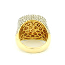 14k Yellow Gold Men’s Champion Ring | 4.94ctw Natural White Diamond