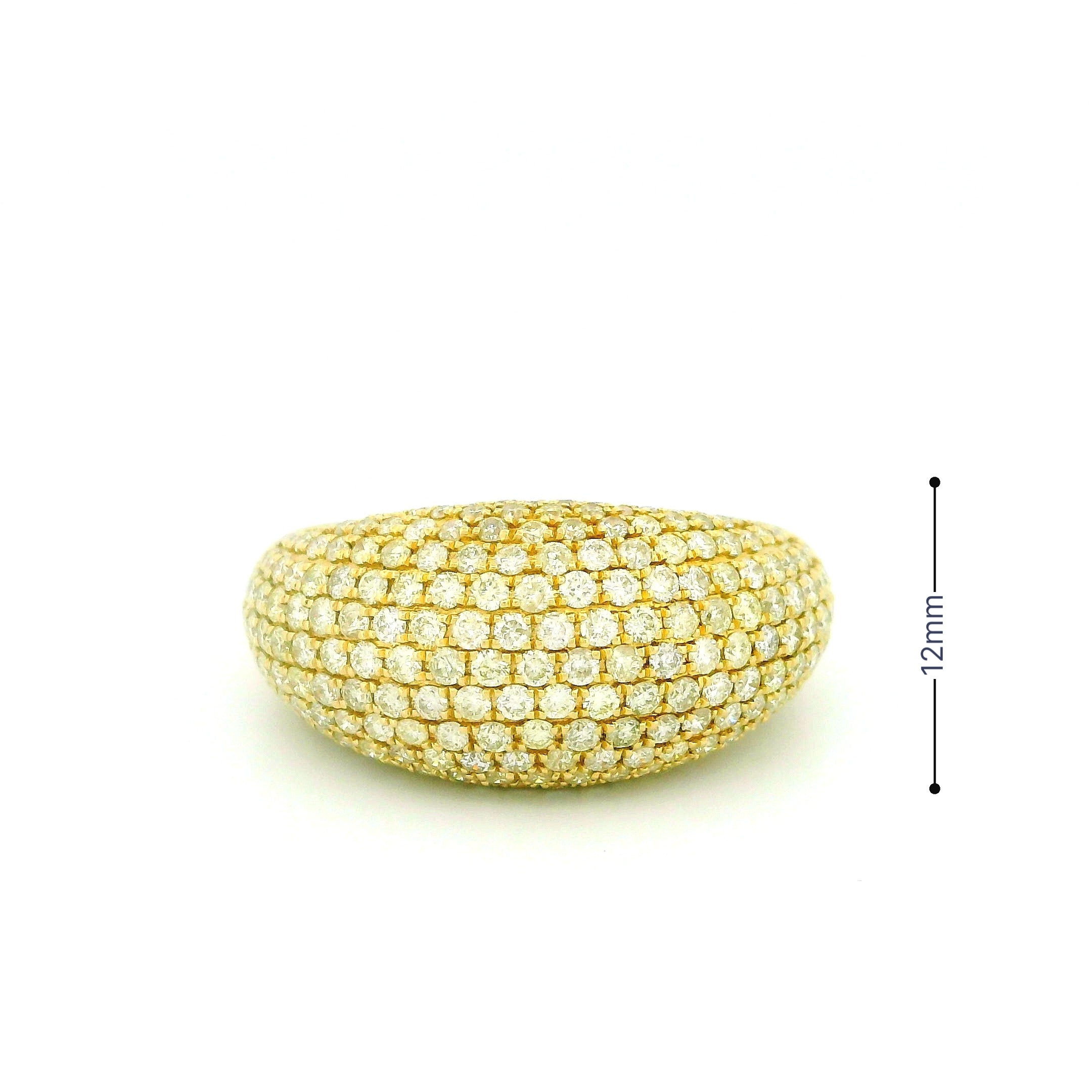 14k Yellow Gold Men’s Champion Ring | 2.63ctw Natural White Diamond