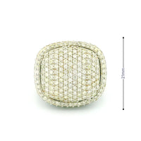 14k Yellow Gold Men’s Champion Ring | 4.94ctw Natural White Diamond