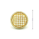 14k Yellow Gold Men’s Champion Ring | 3.77ctw Natural White Diamond