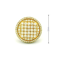 14k Yellow Gold Men’s Champion Ring | 3.77ctw Natural White Diamond
