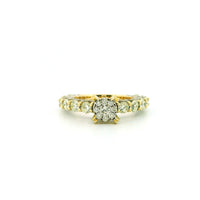 14k Yellow Gold Women’s Diamond Ring | 2.69ctw Natural White Diamonds, 7mm
