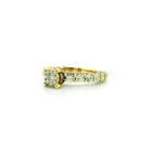 14k Yellow Gold Women’s Diamond Ring | 2.69ctw Natural White Diamonds, 7mm