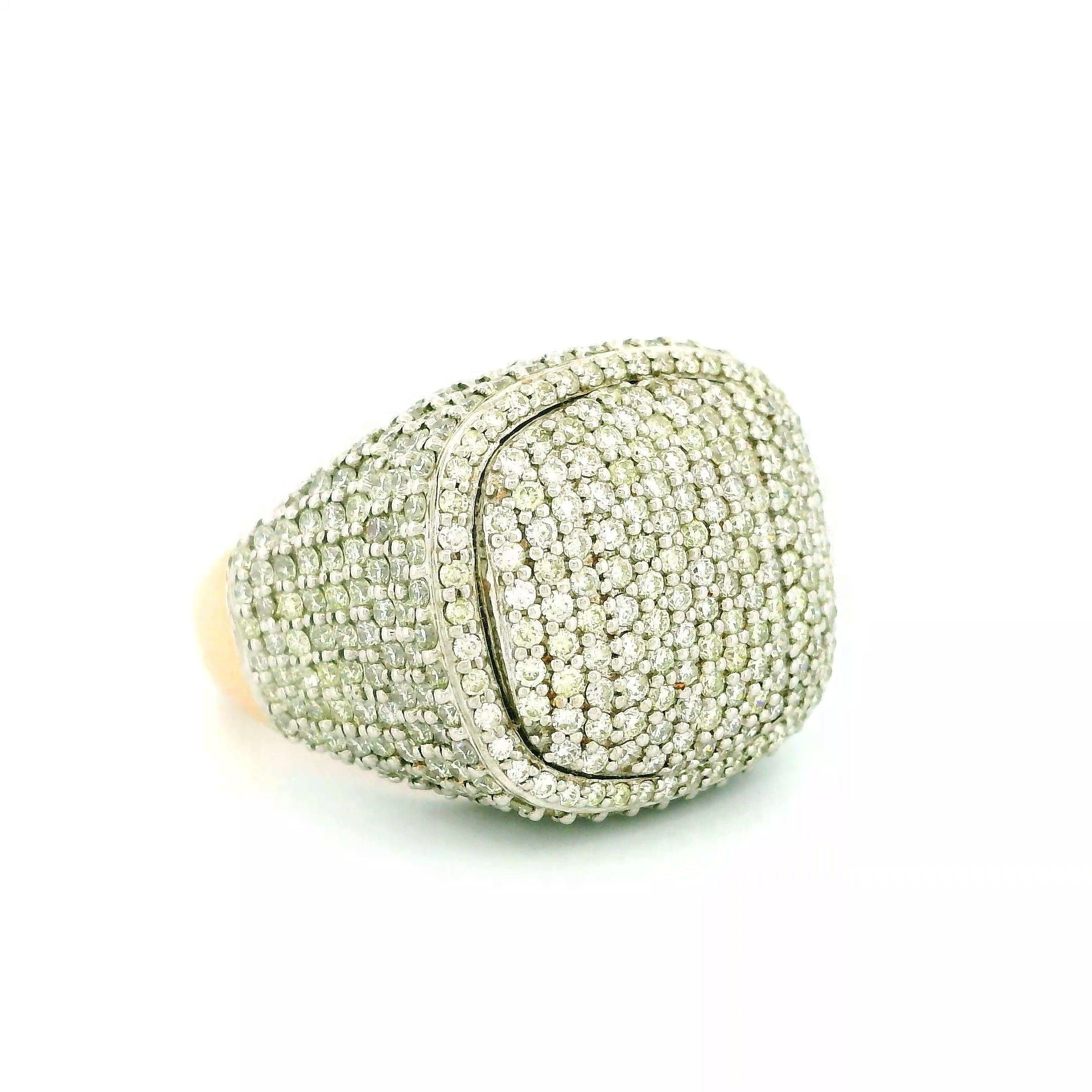 14k Rose Gold Men’s Champion Ring | 4.94ctw Natural White Diamond