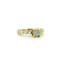 14k Yellow Gold Women’s Diamond Ring | 2.69ctw Natural White Diamonds, 7mm
