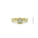 14k Yellow Gold Women’s Diamond Ring | 2.69ctw Natural White Diamonds, 7mm