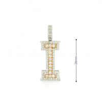 14k White Gold Diamond Pendant | 1.65ctw Round Natural Diamonds, 28mm