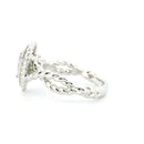 14K White Gold with 0.41CTW Natural White Diamond Women's Ring