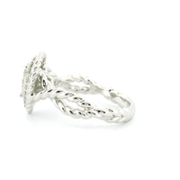 14K White Gold with 0.41CTW Natural White Diamond Women's Ring
