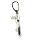 10K White Gold Men's Jesus Pendant – 1.14CTW Natural White Diamond Iced-Out Charm