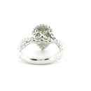 14K White Gold with 0.41CTW Natural White Diamond Women's Ring