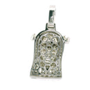 10K White Gold Men's Jesus Pendant – 1.14CTW Natural White Diamond Iced-Out Charm