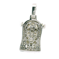 10K White Gold Men's Jesus Pendant – 1.14CTW Natural White Diamond Iced-Out Charm
