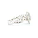 14K White Gold with 0.41CTW Natural White Diamond Women's Ring