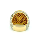 14k Yellow Gold Men’s Champion Ring | 6.92ctw Natural White Diamond