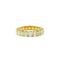 14k Yellow Gold Women’s Diamond Ring | 4.72ctw Natural White Diamonds, 4mm