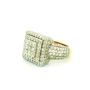 14k Yellow Gold Men’s Champion Ring | 4.54ctw Natural White Diamond