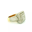 14k Yellow Gold Men’s Champion Ring | 4.54ctw Natural White Diamond