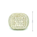 14k Yellow Gold Men’s Champion Ring | 6.64ctw Natural Diamond