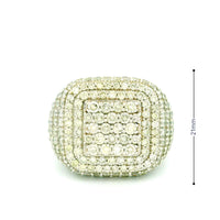 14k Yellow Gold Men’s Champion Ring | 6.64ctw Natural Diamond