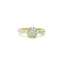 14k Yellow Gold Women’s Diamond Ring | 3.77ctw Natural White Diamonds, 8mm