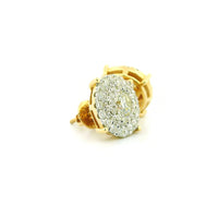 14k Yellow Gold Diamond Earrings | 2.38ctw Round Natural Diamonds, 13mm