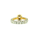 14k Yellow Gold Women’s Diamond Ring | 3.77ctw Natural White Diamonds, 8mm