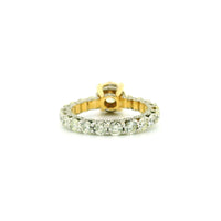 14k Yellow Gold Women’s Diamond Ring | 3.77ctw Natural White Diamonds, 8mm