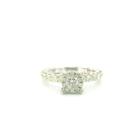 14k White Gold Women’s Diamond Ring | 1.78ctw Natural White Diamonds, 7mm