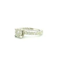 14k White Gold Women’s Diamond Ring | 1.78ctw Natural White Diamonds, 7mm
