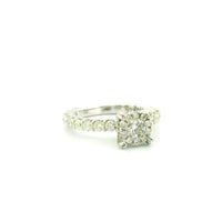 14k White Gold Women’s Diamond Ring | 1.78ctw Natural White Diamonds, 7mm