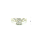 14k White Gold Women’s Diamond Ring | 1.78ctw Natural White Diamonds, 7mm