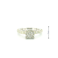 14k White Gold Women’s Diamond Ring | 1.78ctw Natural White Diamonds, 7mm