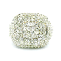 8.12ctw Round-Cut Diamond Men’s Champion Ring in 14K White Gold – Luxury Statement Jewelry