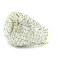 8.12ctw Round-Cut Diamond Men’s Champion Ring in 14K White Gold – Luxury Statement Jewelry