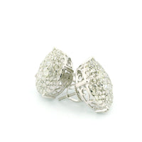 14k White Gold Diamond Earrings | 2.28ctw Round Natural Diamonds, 15mm