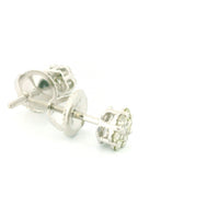 14k White Gold Diamond Earrings | 0.25ctw Round Natural Diamonds, 5mm