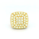 14k Yellow Gold Diamond Ring | 9.00ctw Natural Diamonds, Men’s Luxury Statement Ring