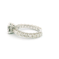 14k White Gold Women’s Diamond Ring | 1.60ctw Natural White Diamonds, 7mm