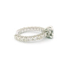 14k White Gold Women’s Diamond Ring | 1.60ctw Natural White Diamonds, 7mm