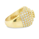 Men’s Champion Ring – 14K Yellow Gold with 4.35 Ctw Natural White Diamonds | Statement Luxury Ring