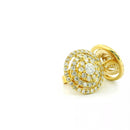 14k Yellow Gold Diamond Earrings | 1.25ctw Round Natural Diamonds, 13mm