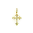 14k Yellow Gold Diamond Pendant | 1.68ctw Round Natural Diamonds, 32mm